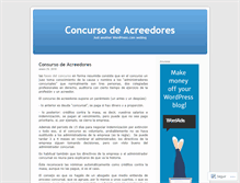 Tablet Screenshot of concursoacreedores.wordpress.com