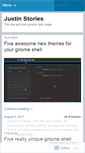 Mobile Screenshot of justinstories.wordpress.com