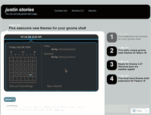 Tablet Screenshot of justinstories.wordpress.com