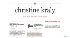 Desktop Screenshot of christinekraly.wordpress.com