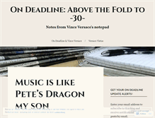 Tablet Screenshot of ondeadline.wordpress.com