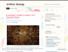 Tablet Screenshot of mimsmusings.wordpress.com
