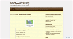 Desktop Screenshot of chiefywind.wordpress.com