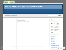 Tablet Screenshot of masjiddaerahspt.wordpress.com