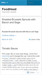 Mobile Screenshot of foodhead.wordpress.com