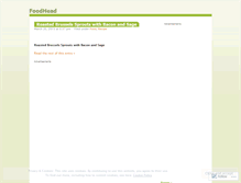 Tablet Screenshot of foodhead.wordpress.com