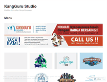 Tablet Screenshot of kanggurustudio.wordpress.com