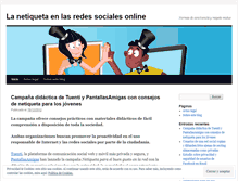 Tablet Screenshot of netiquetasocial.wordpress.com