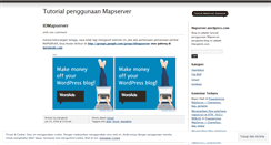 Desktop Screenshot of mapserver.wordpress.com