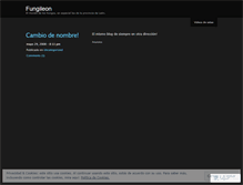 Tablet Screenshot of fungileon.wordpress.com