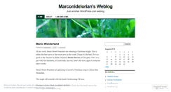 Desktop Screenshot of marconidelorian.wordpress.com