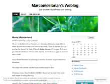 Tablet Screenshot of marconidelorian.wordpress.com