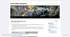 Desktop Screenshot of funcrossstitchsamplers.wordpress.com