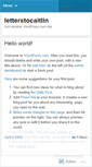 Mobile Screenshot of letterstocaitlin.wordpress.com