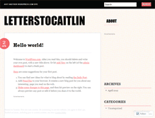 Tablet Screenshot of letterstocaitlin.wordpress.com