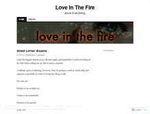 Tablet Screenshot of loveinthefire.wordpress.com