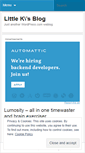 Mobile Screenshot of littlek.wordpress.com