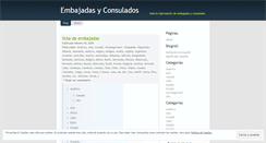Desktop Screenshot of embajadas.wordpress.com