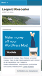 Mobile Screenshot of kleedorfer.wordpress.com