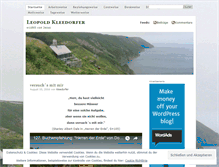Tablet Screenshot of kleedorfer.wordpress.com
