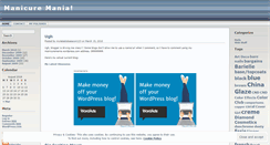 Desktop Screenshot of manicuremania.wordpress.com