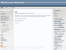 Tablet Screenshot of manicuremania.wordpress.com