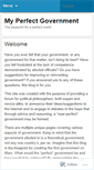Mobile Screenshot of myperfectgovernment.wordpress.com