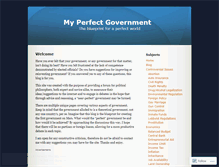 Tablet Screenshot of myperfectgovernment.wordpress.com