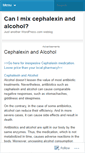 Mobile Screenshot of cephalexinalcohol.wordpress.com