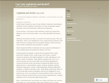 Tablet Screenshot of cephalexinalcohol.wordpress.com