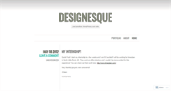 Desktop Screenshot of designesque.wordpress.com