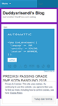 Mobile Screenshot of duddyarisandi.wordpress.com