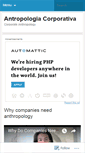 Mobile Screenshot of antropologiacorporativa.wordpress.com