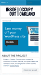 Mobile Screenshot of insideoutoccupyoakland.wordpress.com