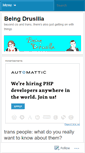 Mobile Screenshot of beingdrusilla.wordpress.com