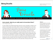 Tablet Screenshot of beingdrusilla.wordpress.com