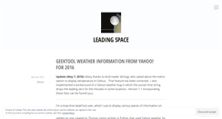 Desktop Screenshot of leadingspace.wordpress.com