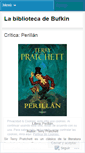 Mobile Screenshot of labibliotecadebufkin.wordpress.com