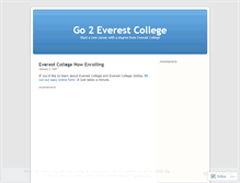 Tablet Screenshot of go2everest.wordpress.com