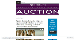 Desktop Screenshot of nederburgauction.wordpress.com