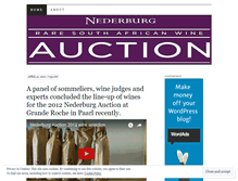 Tablet Screenshot of nederburgauction.wordpress.com