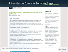 Tablet Screenshot of economiasocialaragon.wordpress.com
