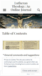 Mobile Screenshot of lutherantheology.wordpress.com