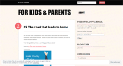 Desktop Screenshot of fromandforkids.wordpress.com