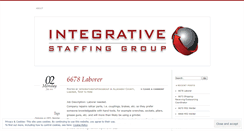 Desktop Screenshot of integrativestaffinggroup.wordpress.com