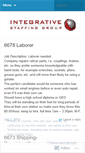 Mobile Screenshot of integrativestaffinggroup.wordpress.com