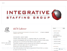 Tablet Screenshot of integrativestaffinggroup.wordpress.com