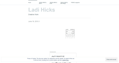 Desktop Screenshot of ladihicks.wordpress.com