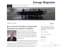 Tablet Screenshot of energymagazine.wordpress.com
