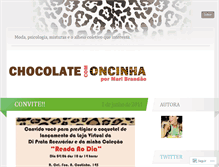 Tablet Screenshot of chocolatecomoncinha.wordpress.com